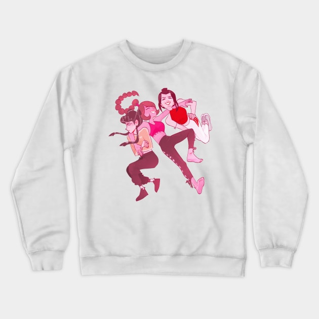 Azula, Mei, and Ty Lee Crewneck Sweatshirt by marxandria